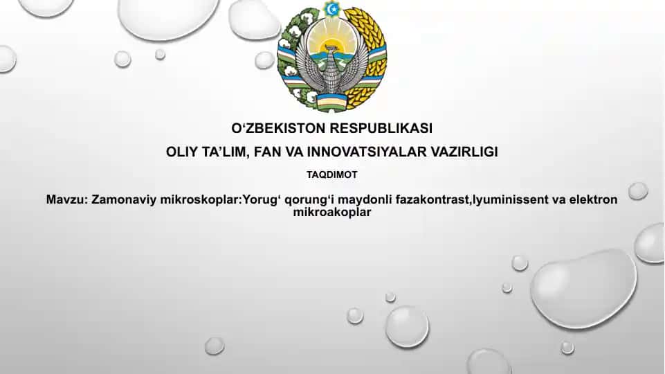 Zamonaviy mikroskoplar