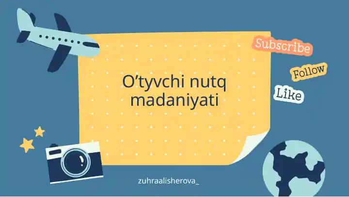 O’tyvchi nutq madaniyati