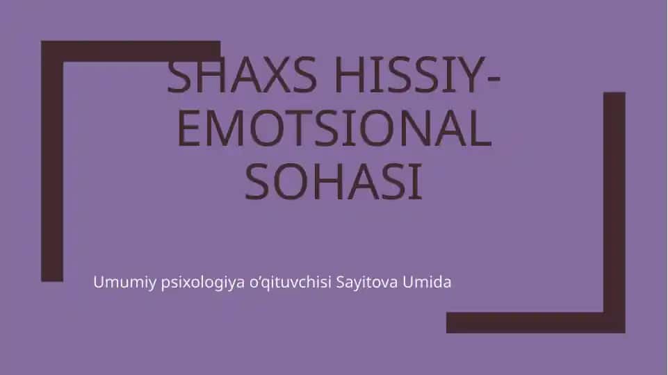 Hissiyotlar psixologiyasi