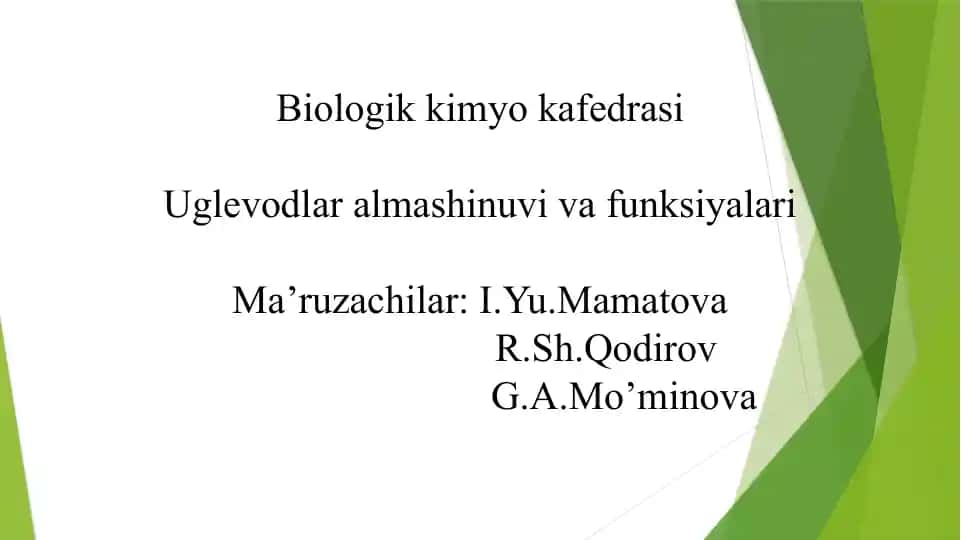 Biologik kimyo kafedrasi