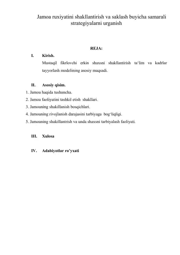 Kadrlar tayyorlash milliy dasturi