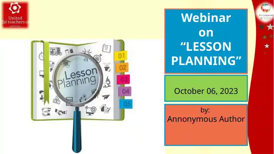 LESSON PLANNING