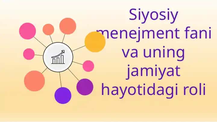 Siyosiymenejment fanining jamiyathayoti dagi roli