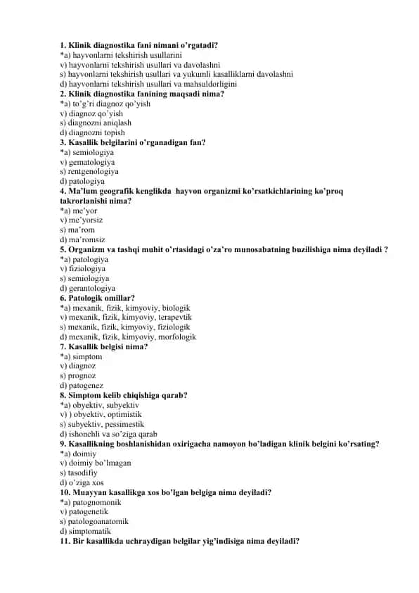 Klinik diagnostika