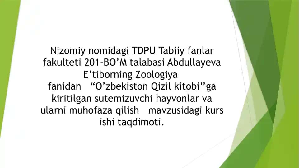 "O’zbekiston Qizil kitobi" taqdimoti