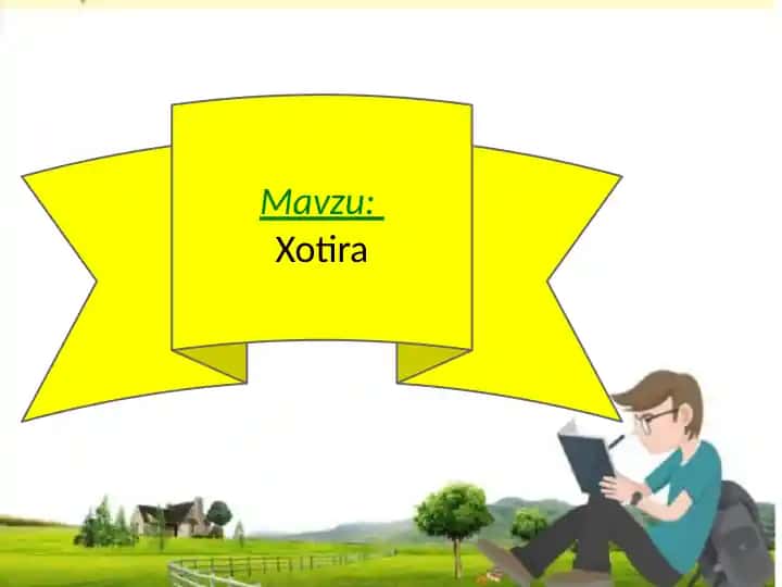 Xotira psixologik asoslari va turlari bo‘yicha taqdimot