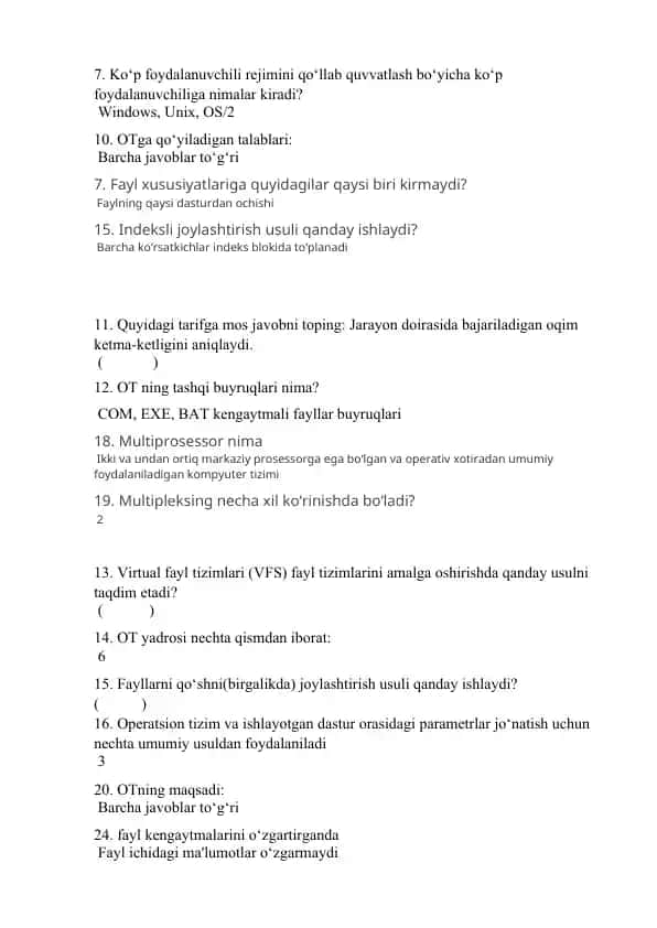 Operatsion tizimlari