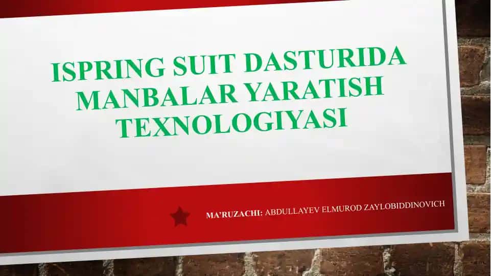 iSpring Interaktivlik dasturi