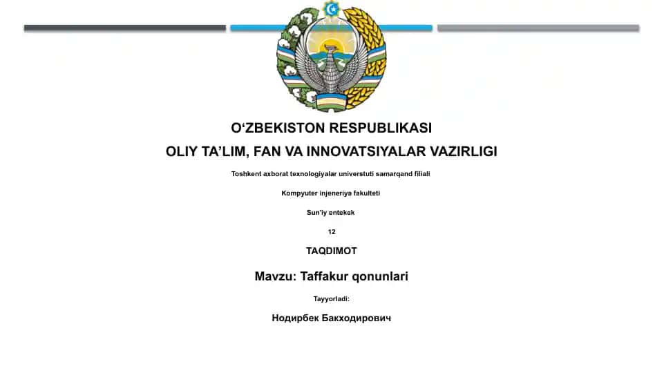 Tafakkur qonunlari