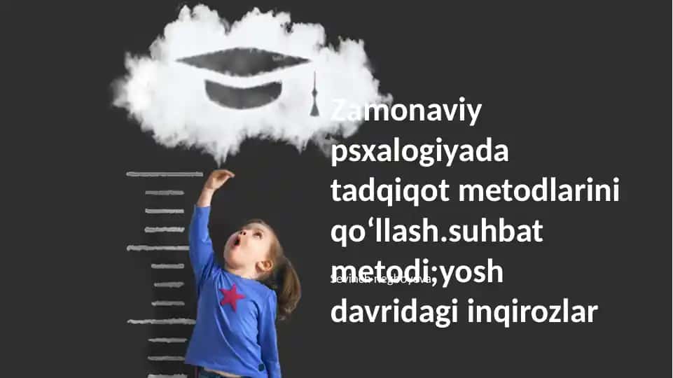 Zamonaviy psixologiyada tadqiqot metodlarini qoʻllash