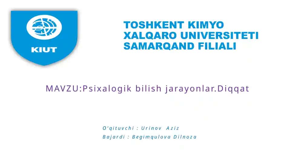 Psixologik bilish jarayonlari
