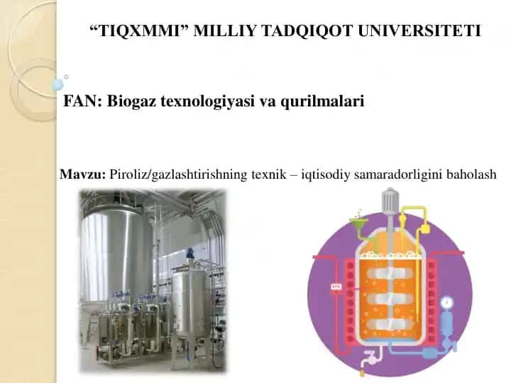 Biomassa chiqindilari texnologiyalari