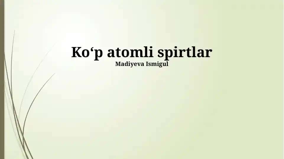 Polidrik Spirtlar