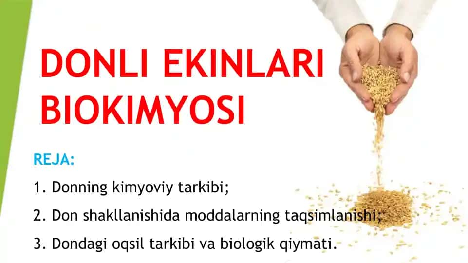 Donli Ekinlar Biokimyosi