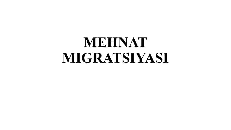 Mehnat Migratsiyasi