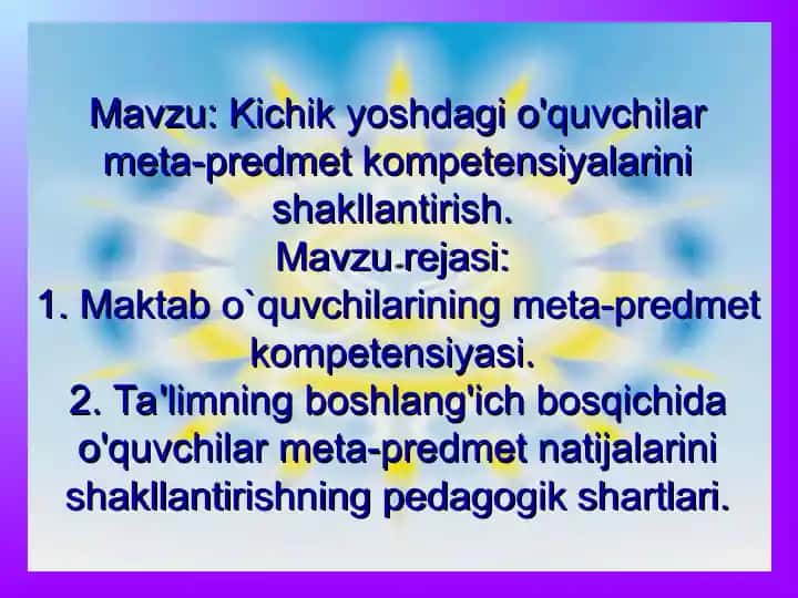 Meta-predmet kompetensiyalar