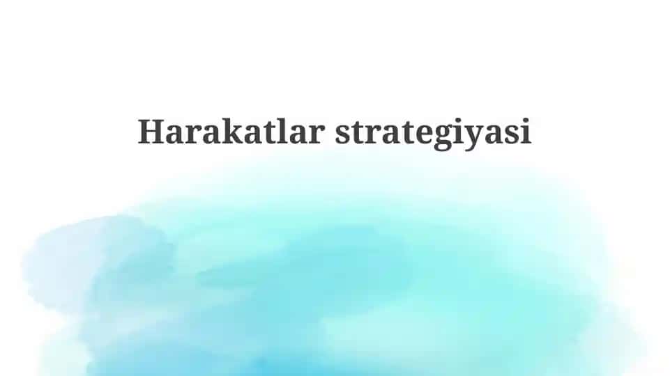 Harakatlar strategiyasi