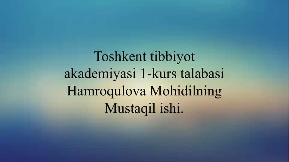 Zamonaviy psixologiyaga o'tish