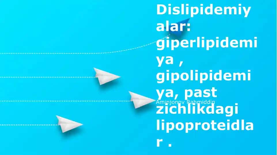 Dislipidemiyalar