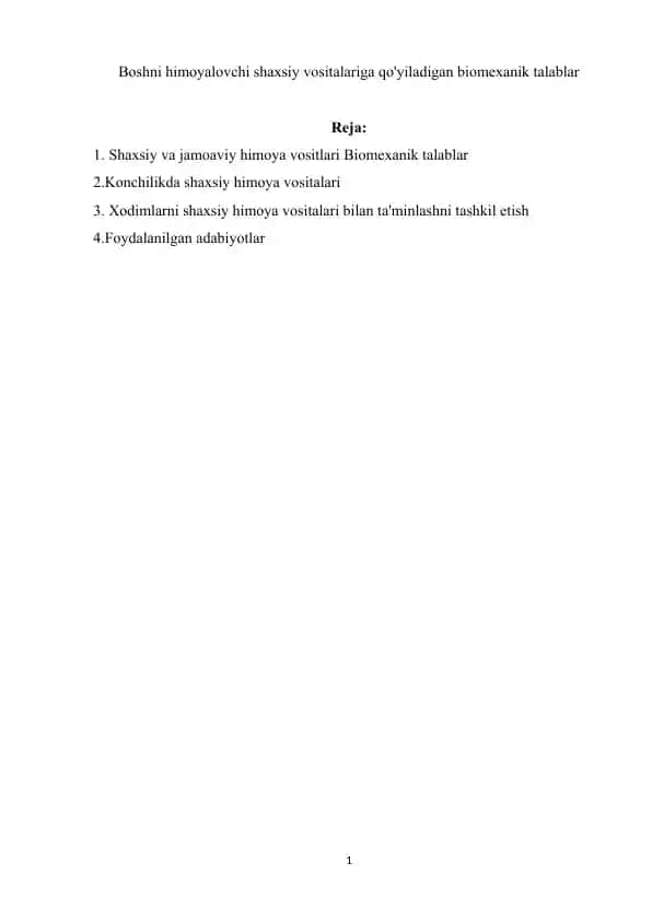 Shaxsiy himoya vositalari (SHHV)