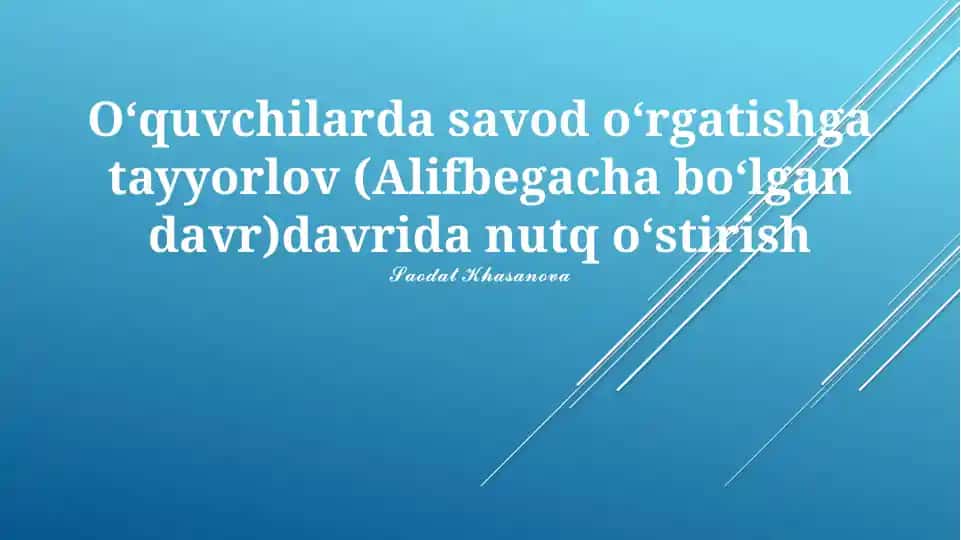 Savodat Khassanova