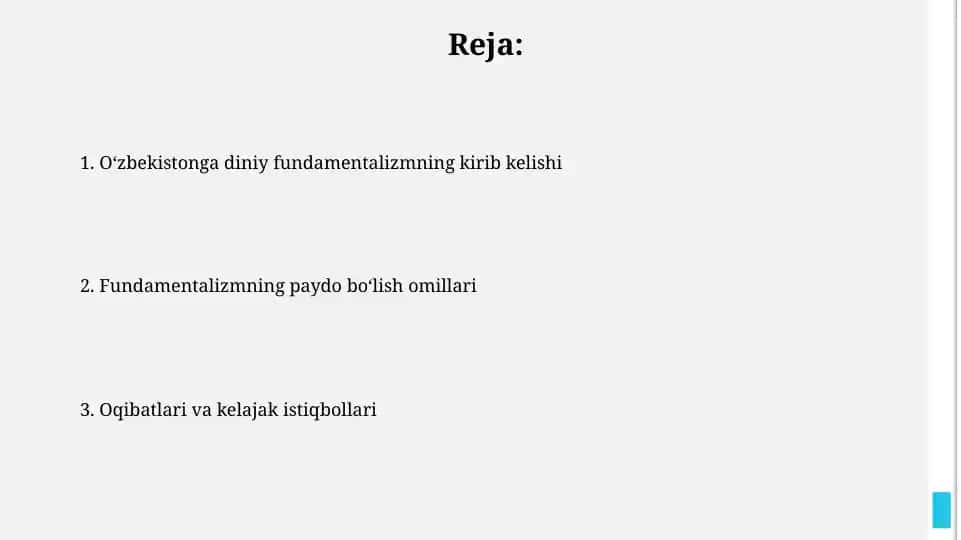 Oʻzbekistonga diniy fundamentalizmning kirib kelishi