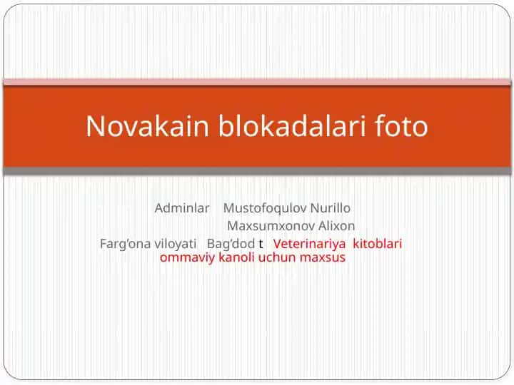 Veterinariya kitoblari