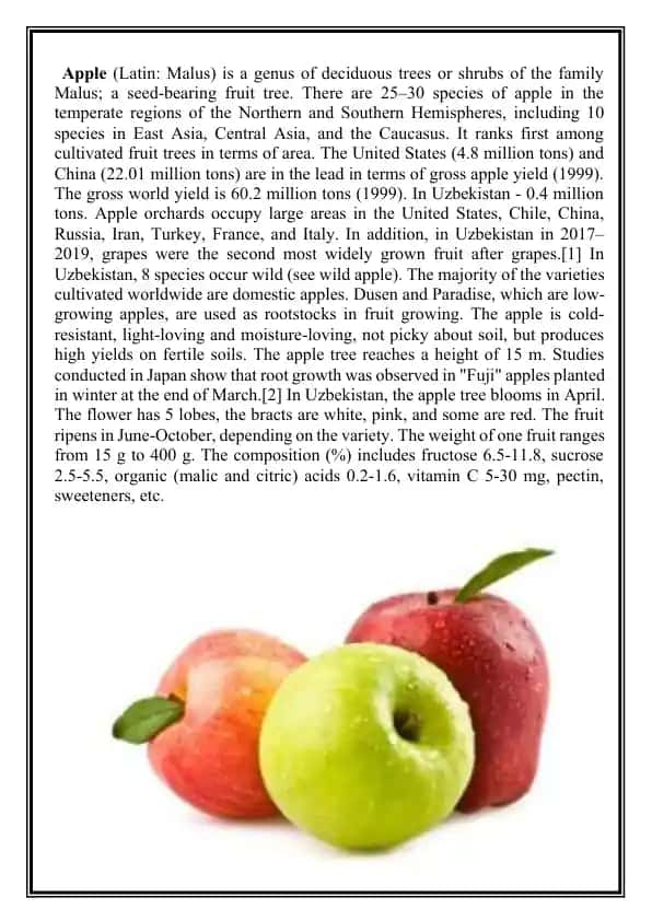 Apple (Malus)