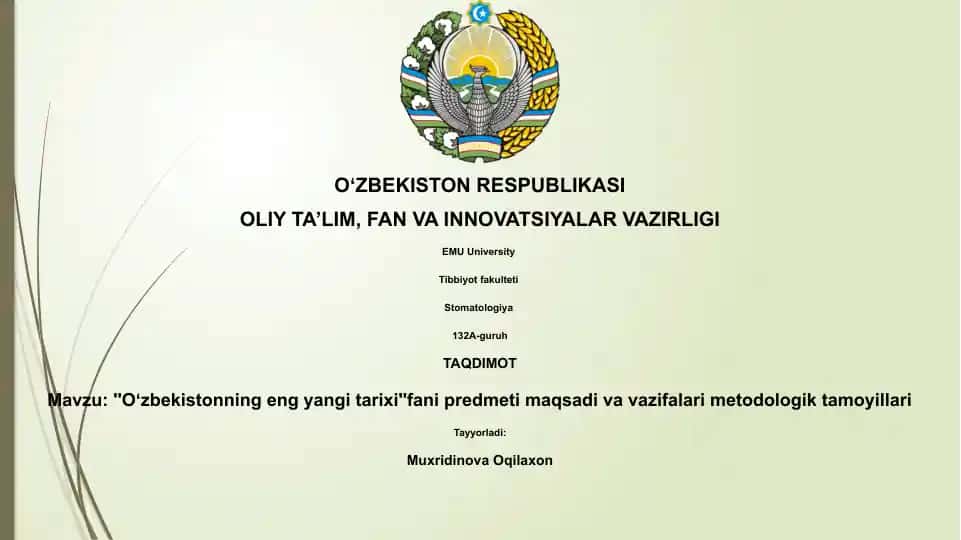 Oʻzbekistonning eng yangi tarixi