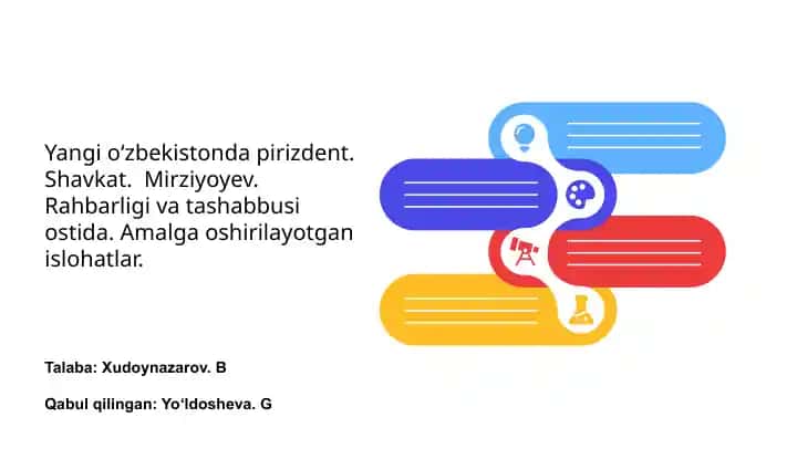 Yangi O‘zbekistonda pirizdent