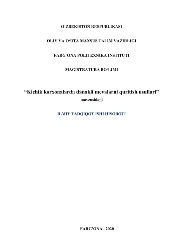 Danakli mevalarni quritish uchun elevatorli bug‘ yordamida ishlaydigan quritgich