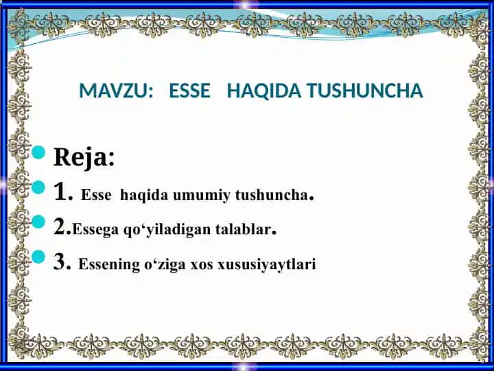 Esselar(Haqida)