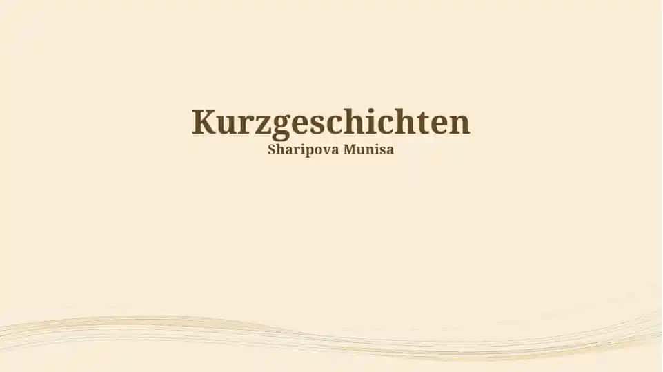 Kurzgeschichten