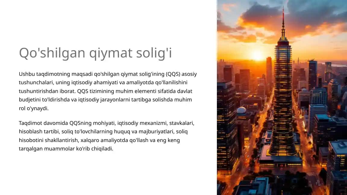 Qo'shilgan qiymat solig'i