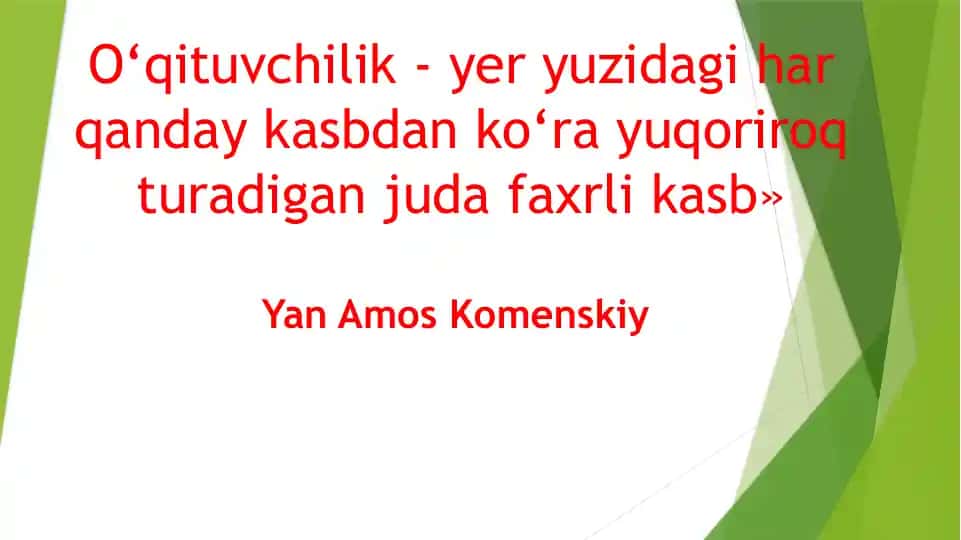 O‘qituvchilik