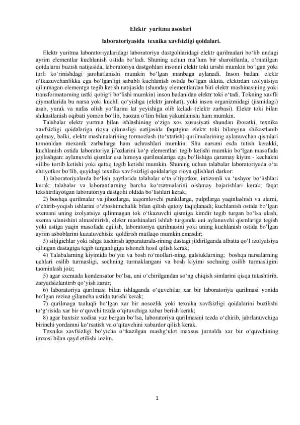 Elektr yuritma asoslari