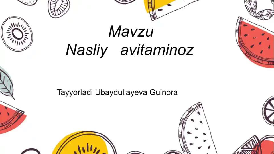 Nasliy avitaminoz