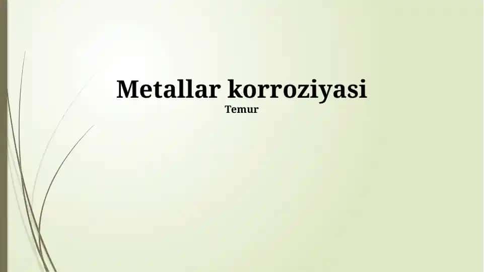 Metallar korroziyasi