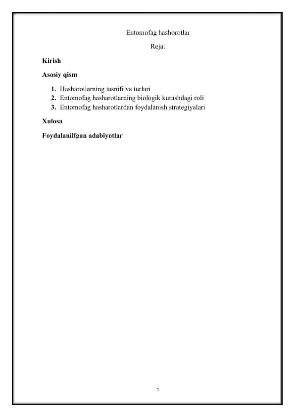 Entomofag hashorotlar