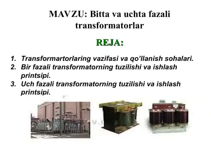 Transformatorlar