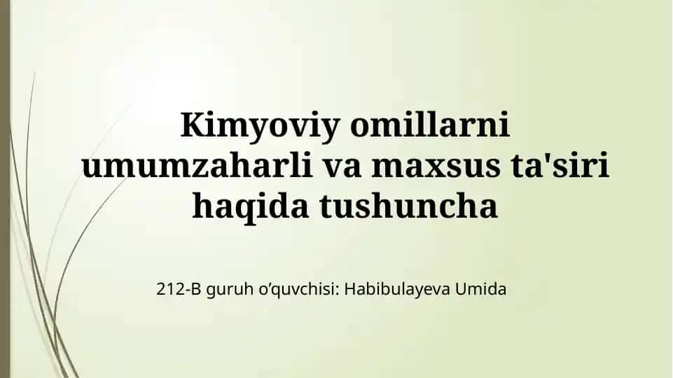 Kimyoviy birikmalar sanoatda va qishloq xo'jaligida qo'llanishi