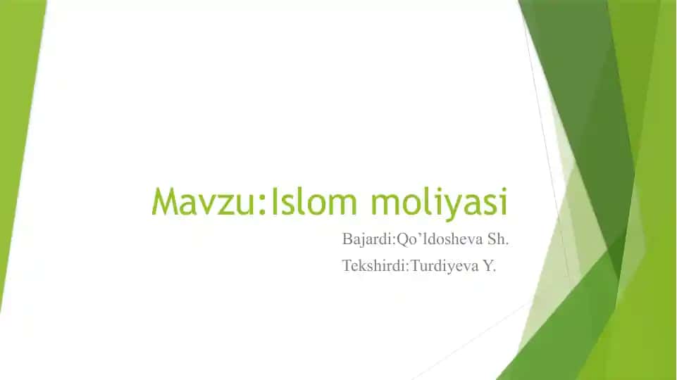 Islom Moliyasi