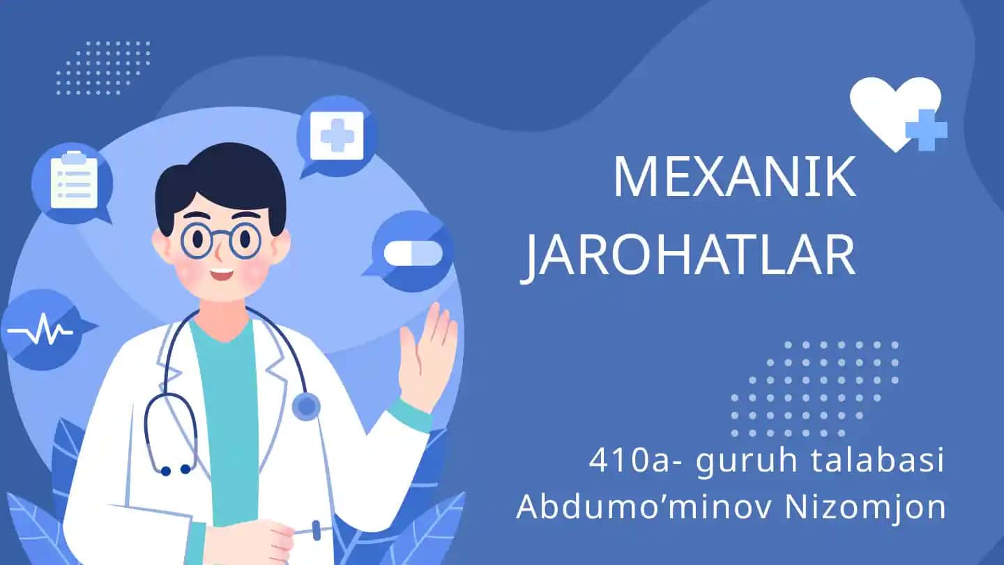 Mexanik jarohatlar