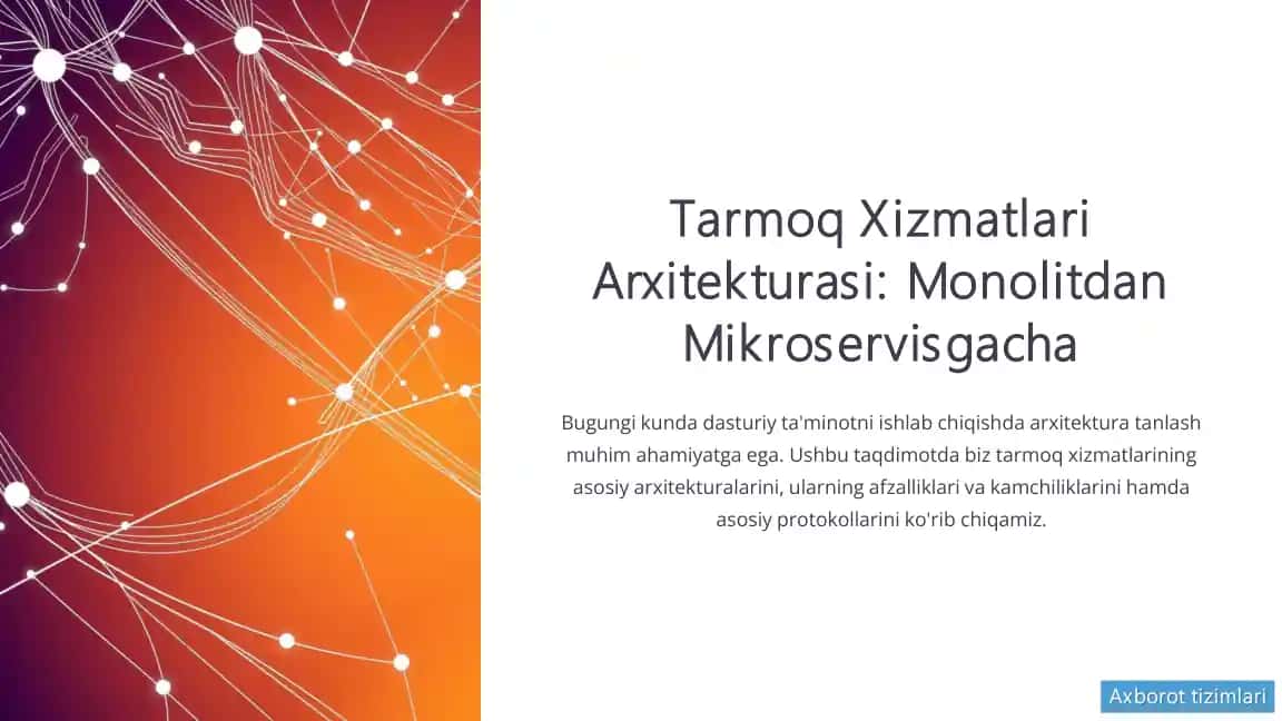 Tarmoq Xizmatlari