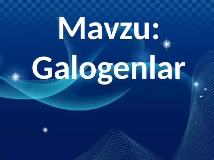 Galogenlar