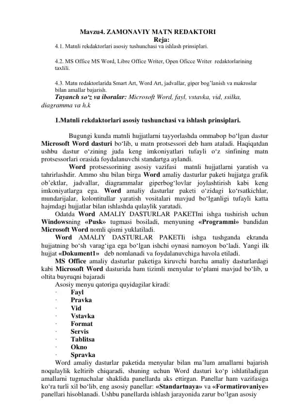 Zamonaviy Matn Redaktori