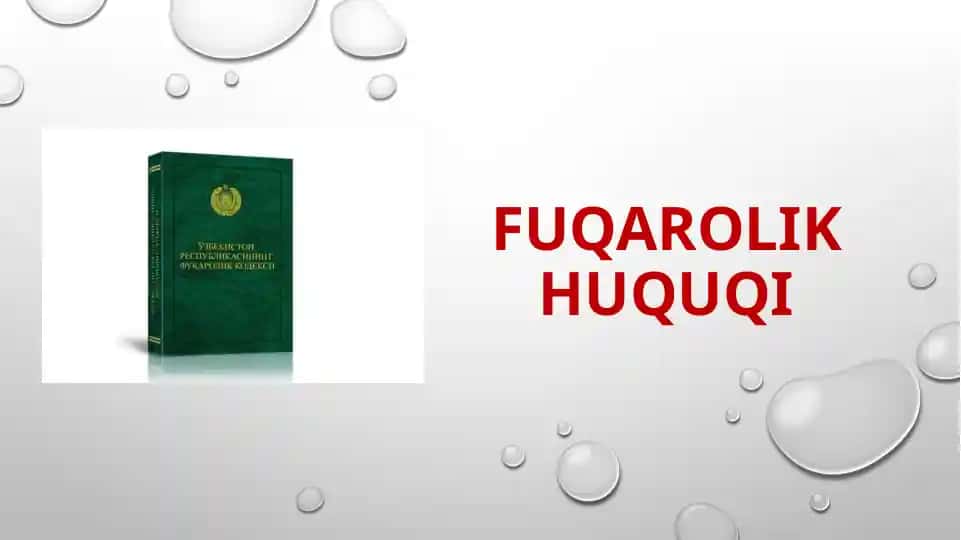 Fuqarolik huquqi muddatlari
