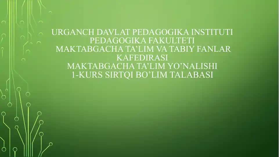 Dehqonchilik va bog‘dorchilik sohalari haqida suhbat