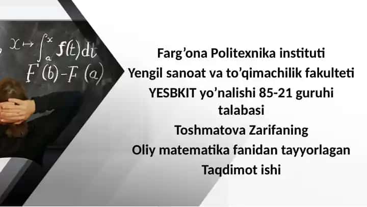 Shartli ehtimollar. To‘la ehtimollik formulasi. Beyes formulasi