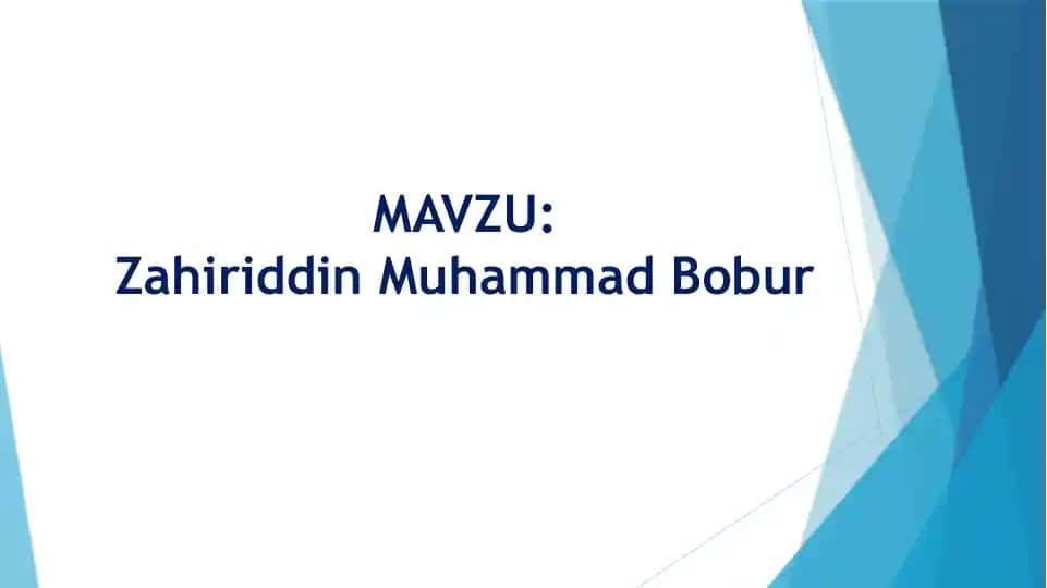 Zahiriddin Muhammad Bobur